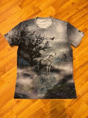 BLACKMILK WOLF SCENIC T SHIRT XS
